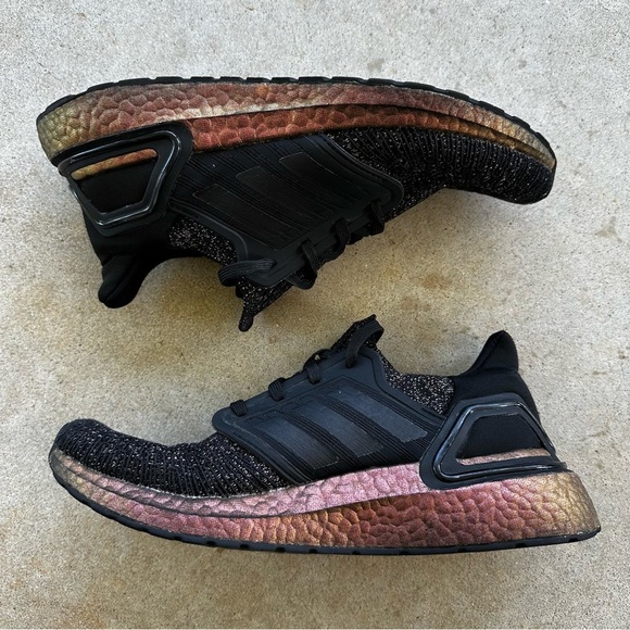 Adidas Ultraboost 20 Black/Signal Pink Running Shoes FV8340 Women’s Size 8 - Picture 2 of 10